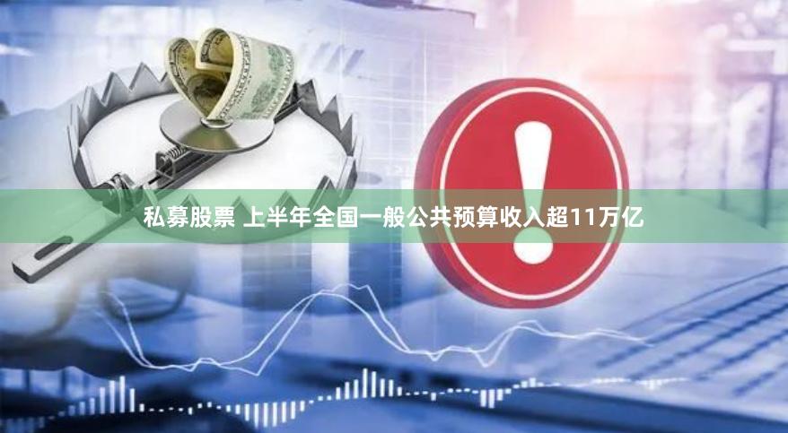 私募股票 上半年全国一般公共预算收入超11万亿